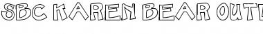 SBC Karen Bear Outline Regular Font Title Preview