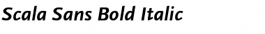 Scala Sans Bold Italic Font Title Preview
