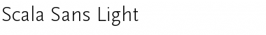 Scala Sans Light Font Title Preview