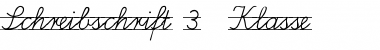 Schreibschrift 3. Klasse Regular Font Title Preview