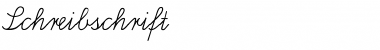 Schreibschrift Regular Font Title Preview