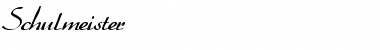 Schulmeister Regular Font Title Preview