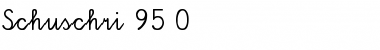 Schuschri 95-0 Regular Font Title Preview