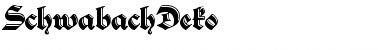 SchwabachDeko Regular Font Title Preview