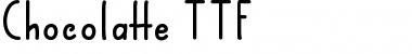 Chocolatte Regular Font Title Preview
