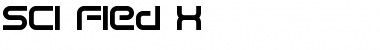 Sci Fied X Regular Font Title Preview