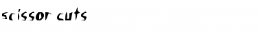 Scissor Cuts Regular Font Title Preview