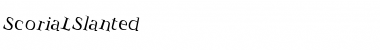 ScoriaLSlanted Regular Font Title Preview