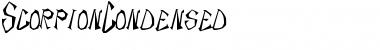 ScorpionCondensed Regular Font Title Preview