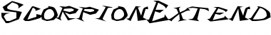ScorpionExtended Black Font Title Preview