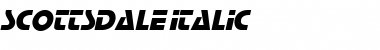 Scottsdale Italic Font Title Preview