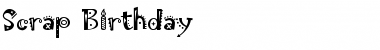 Scrap Birthday Regular Font Title Preview
