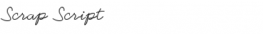 Scrap Script Regular Font Title Preview