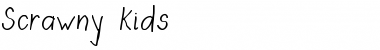 Scrawny Kids Handwriting Font Title Preview