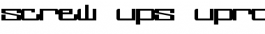 screw ups uprock Font Title Preview