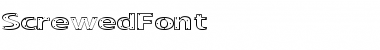 ScrewedFont Regular Font Title Preview