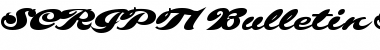 SCRIPT1 Bulletin Stub Normal Font Title Preview