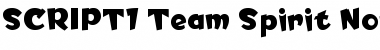 SCRIPT1 Team Spirit Normal Font Title Preview