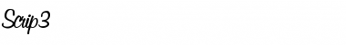 Script3 Regular Font Title Preview