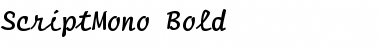 ScriptMono Bold Font Title Preview