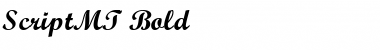 ScriptMT BoldItalic Font Title Preview