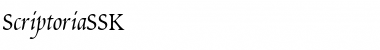 ScriptoriaSSK Regular Font Title Preview