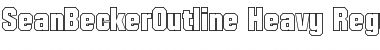 SeanBeckerOutline-Heavy Regular Font Title Preview