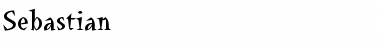 Sebastian Regular Font Title Preview
