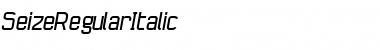 Seize Regular Font Title Preview