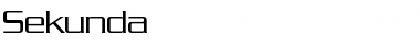 Sekunda Regular Font Title Preview