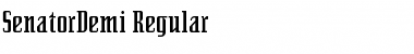 SenatorDemi Regular Font Title Preview