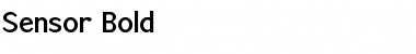 Sensor Bold Font Title Preview