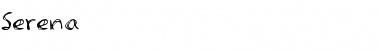 Serena Regular Font Title Preview