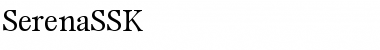SerenaSSK Regular Font Title Preview