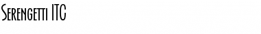 Serengetti ITC Regular Font Title Preview