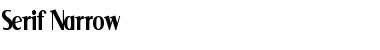 Serif Narrow Font Title Preview