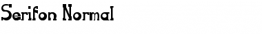 Serifon Normal Font Title Preview