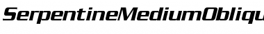 SerpentineMediumOblique Regular Font Title Preview