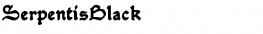 SerpentisBlack Regular Font Title Preview