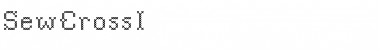 SewCross1 Regular Font Title Preview