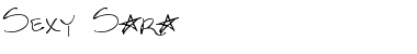Sexy Sara Regular Font Title Preview