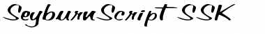 SeyburnScriptSSK Regular Font Title Preview