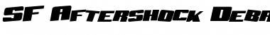 SF Aftershock Debris Solid Italic Font Title Preview