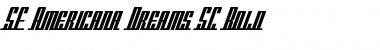 SF Americana Dreams SC Bold Font Title Preview