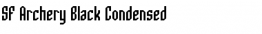 SF Archery Black Condensed Regular Font Title Preview