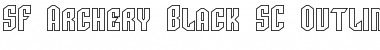 SF Archery Black SC Outline Regular Font Title Preview