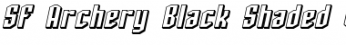 SF Archery Black Shaded Oblique Font Title Preview