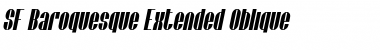 SF Baroquesque Extended Oblique Font Title Preview