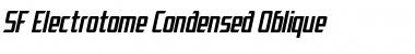 SF Electrotome Condensed Oblique Font Title Preview