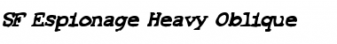 SF Espionage Heavy Oblique Font Title Preview